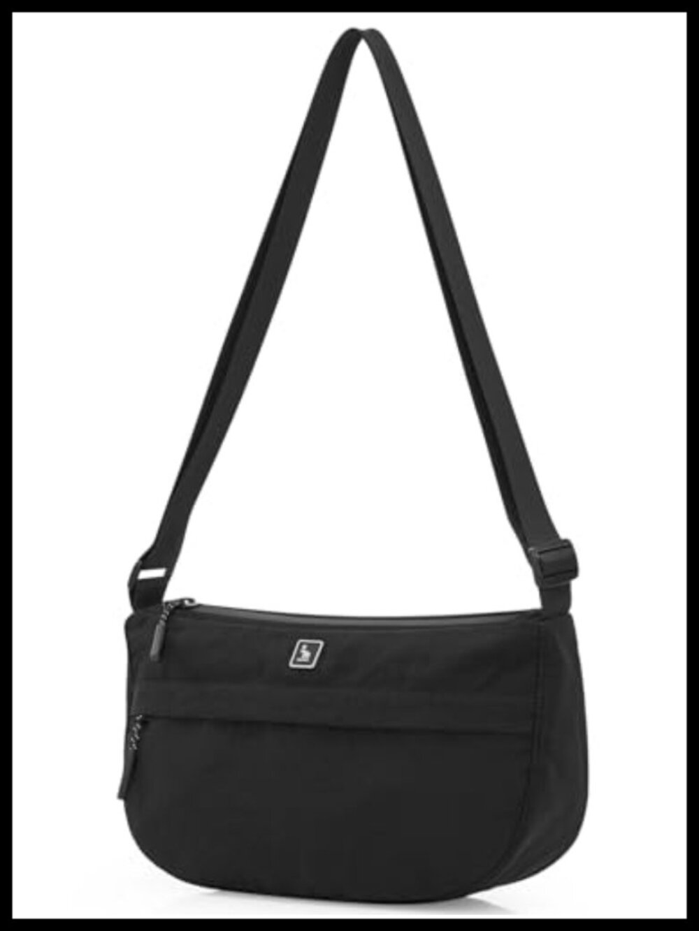 Nylon Small Crossbody Bag Lightweight Crescent Shoulder Bag Waterproof